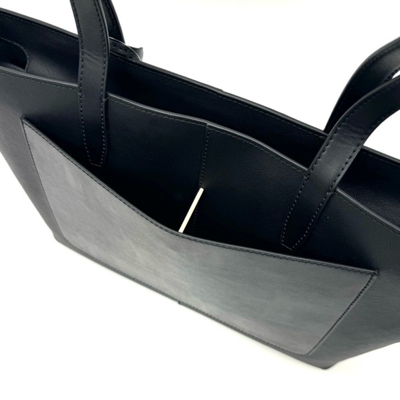 Michael Kors Medium Jet Set Travel Zip Tote Bag & Continental Wallet Black/Gold - Picture 9 of 13